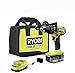 Produktbild RYOBI ONE+ HP 18 V bürstenloser Akku-Bohrhammer mit 4,0 Ah Hochleistungs-Akku, Ladegerät und Werkzeugtasche