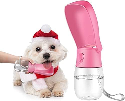 Miniatura 2 de Holalele - Botella de agua portátil para perros y mascotas, dispensador plegable para caminar, senderismo, accesorios para cachorros, con filtro de