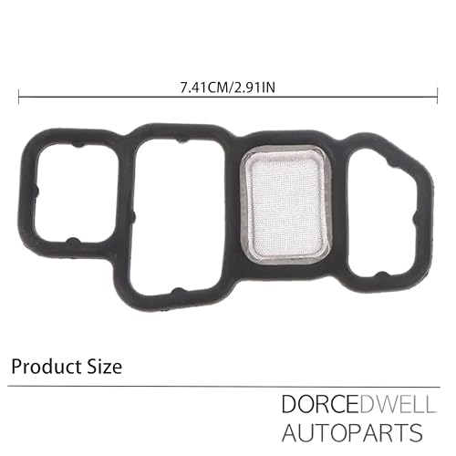 Image of Head Cylinder Solenoid Valve Gasket Set - 15826RNAA01 91319PAAA01 917174 0115600 SVF102 - Fits Honda Acura Accord CR-V HR-V ILX 2006-2021 Porsche /Cayenne 1.8L 2.0L 4.5L - VTEC Filter Spool Valve