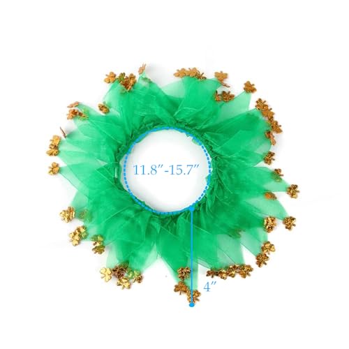 Lionheart glory Clover Dog Collars Elastic Fancy Holiday Accessory for Dogs Pet Costume for St. Patrick’s Day Party Green Dog Collar Lionheart glory Clover Dog Collars Elastic Fancy Holiday Accessory for Dogs Pet Costume for St. Patrick’s Day Party Green Dog Collar