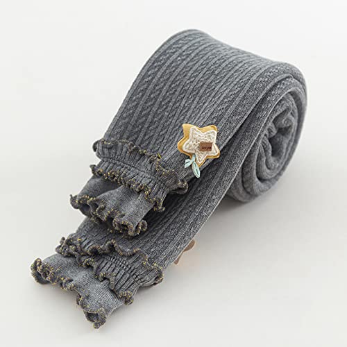 Baby Girls Cute Knit Ruffle Leggings Kids Tights Cable Stockings Fleece Lined Pantihose Basic Thick Thermal Pants3