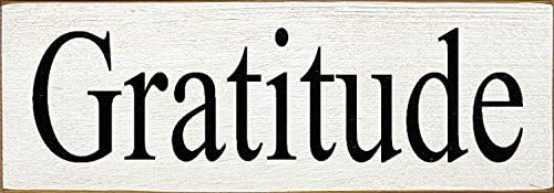 Sawdust City Wooden Sign - Gratitude (Brown)