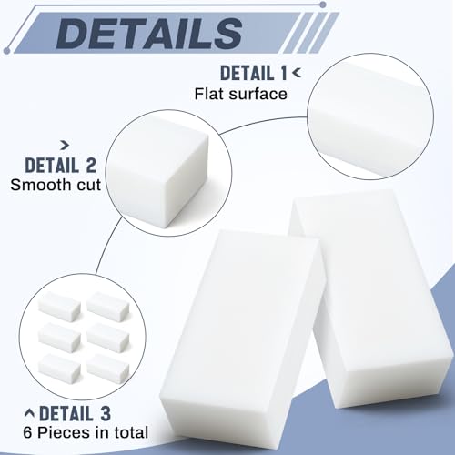 Image of Colingmill 6 Pcs Hdpe Plastic Block 2 inch x 3 inch x 6 inch, Polyethylene Solid Plastic Block for Machining, Home Floor Improvement, Prototyping, DIY Projects, Engineering(White)