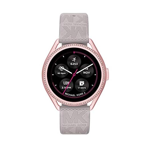 Michael Kors Connected Smartwatch Gen 5E MKGO para Mujer con tecnología Wear OS de Google, frecuencia cardíaca, GPS, NFC y notificaciones smartwatch