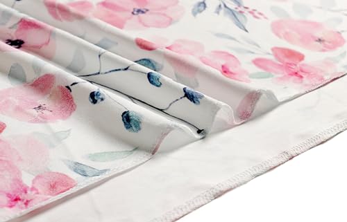 Image of Baby Girls Swaddle and Headband Beanie Set Newborn Receiving Blankets with a Name Card (Pink and Ink)