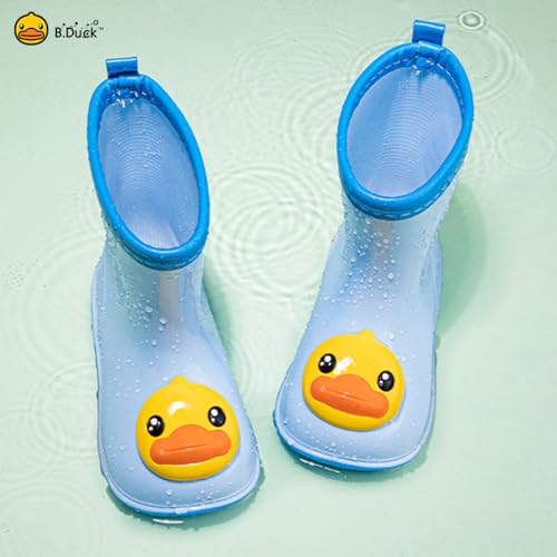 B.Duck Kids Rain Boots for Boys Girls Waterproof Toddler Cartoon Garden Boots4