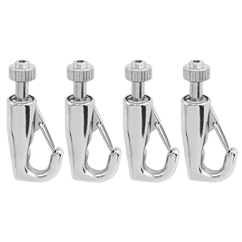 Image of 4PCS Adjustable Hooks Wire Rope Hanger Adjustable Metal Art Gallery Display Wire Rope Hanger Hooks Gallery Picture Hanging System Accessories