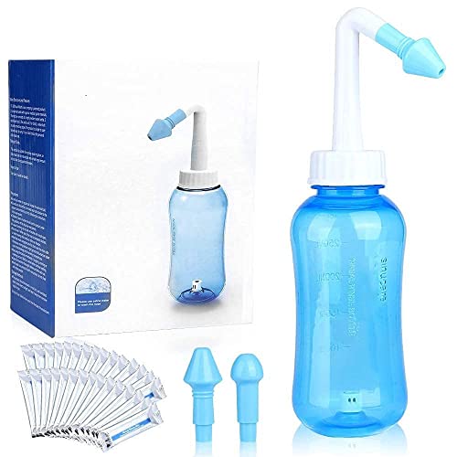 HANNEA® 300 ML Neti Pots for Sinus Nose Wash Cleaner Pressure Rinse Nasal Irrigation BPA Free