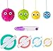 KNEWMART Pom Pom Maker 4 Taglie Pompon Maker Fluff Sfera Weaver ago Fai da Te in Kit di Attrezzi Lavoro a Maglia di Lana per Lavoro a Maglia + 1Pc Forbici