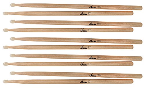 Xdrum Bacchette Drum Sticks Sd1N Nylon Tip 5 Paia