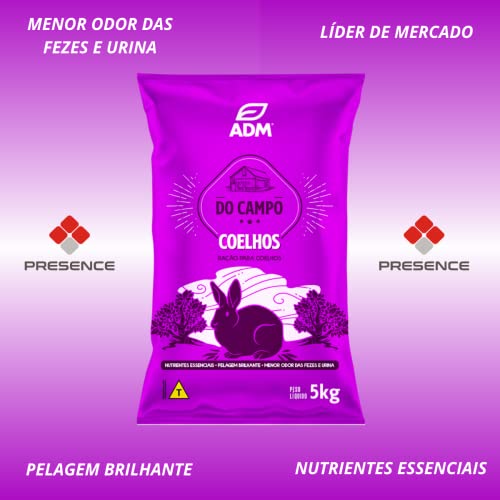 Ração Natural Presence Linha do Campo para Coelhos - 5kg