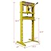 12-Ton Hydraulic Shop Press Heavy-Duty H-Frame Floor Mount Garage Press with Adjustable Table & Steel Plates, Industrial Hydraulic Press (Yellow)