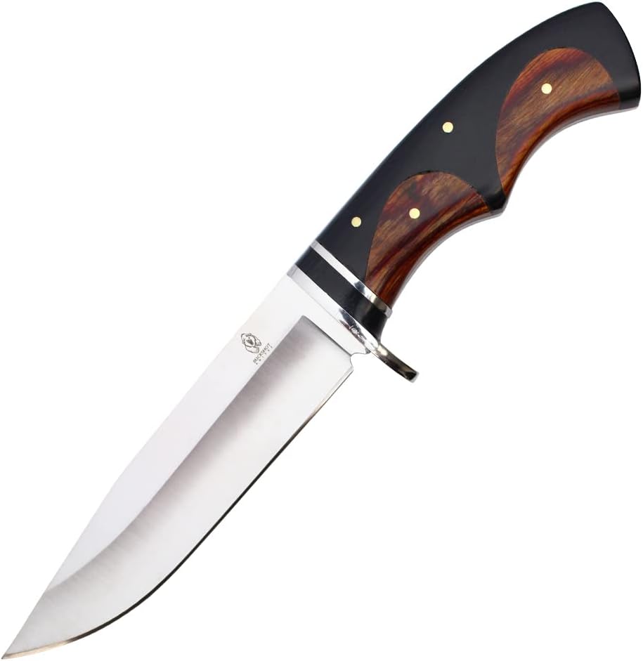 Buckshot Knives 12" Overall Wood handle Fixed Blade Hunting Knife (HBS42)