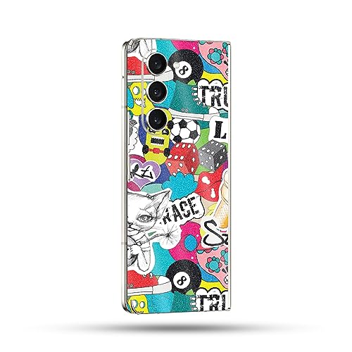 Image of MightySkins Skin Compatible with Samsung Galaxy Z Fold 5 Full Wrap - Puppy Fall | Protective, Durable, and Unique Vinyl Decal wrap Cover | Easy to Apply, Remove, and Change Styles | Made in The USA