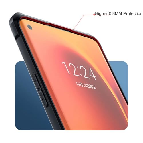 Image of WOW IMAGINE Shock Proof Clear Protective Back Case for OnePlus 8 Pro - AirEDGE Technology | 360 Degree Camera Protection | Transparent Hybrid Back Case Mobile Cover for OnePlus 8 Pro - Black