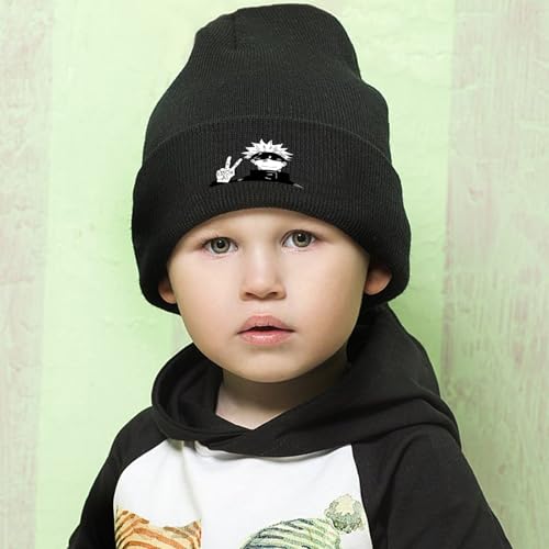 WlsqDE Anime Mütze, Anime Strickmütze, Wintermütze, Weiche Skimütze, Mütze Herren, Kinder Im Alter Von Jugendliche Winter Mütze Geschenke