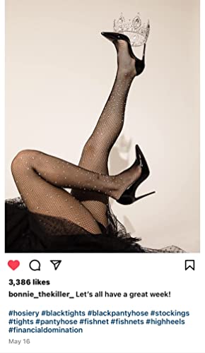 Image of Fishnet Stockings Lace Patterned Tights High Waist Pantyhose Fishnets for Women