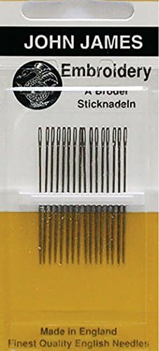 Pack Of John James Embroidery Needles Size 1