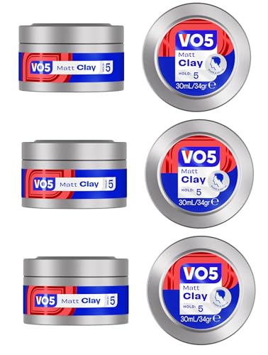6x VO'5 Mini Matt Clay Extra Hold Styling - 30ml - Travel Size