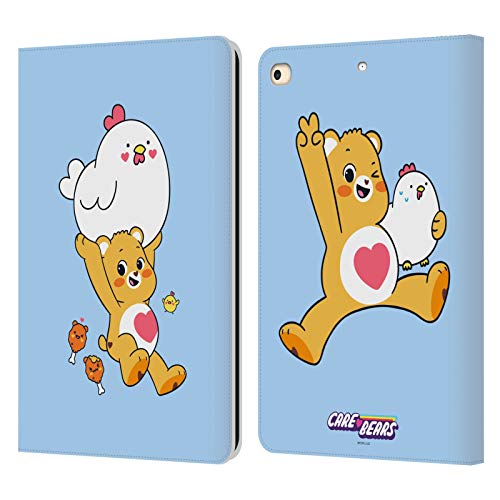 Housse portefeuille iPad 9.7 support intégré et fentes cartes motif Care Bears