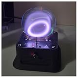 SUZLAZYR Bola De Plasma con Anillo De Circuito Toroidal, Excitadores De Anillo De Plasma Musicales, Herramienta Educativa Científica, Pieza De Arte Decorativo Futurista (Negro, 13 Cm)