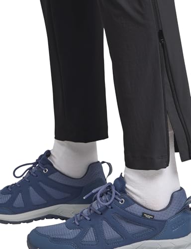 Jack Wolfskin Damen Hikeout Zip Away Pants Wanderhose, Schwarz, 38 EU