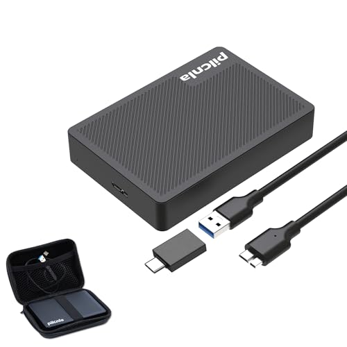 Image of 1TB Ultra Slim Portable External Hard Drive with Carrying Case, USB3.0 HDD Storage for Xbox One X /S, Xbox 360, PS4,PC, Desktop, Laptop, MacBook, Chromebook