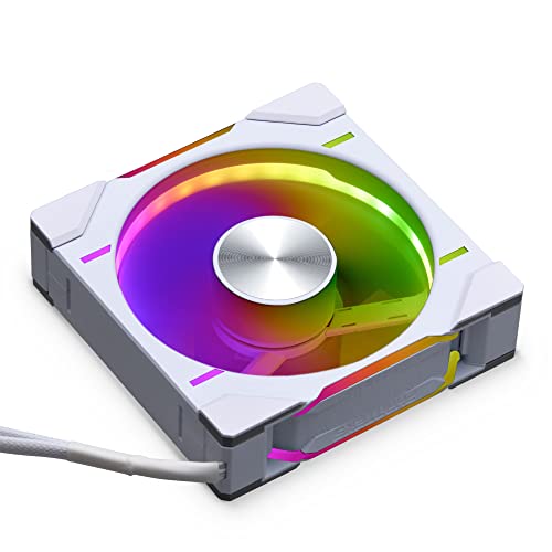 PHANTEKS D30 PWM Regular Airflow D-RGB LĂĽfter - 120mm, weiĂź