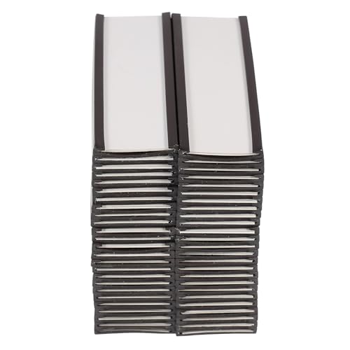 FUNNETOYU 50個 磁気ラベルホルダー 磁性挿入式タグクリップ 店舗 倉庫向け 耐久性あり 軽量で携帯便利 製面対応価格表示カードホルダー