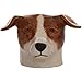 Caille céramique-Blanc brun &Jack Russell Face-Coquetier