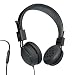 JLab Audio INTRO Premium On-Ear Headphones, with Universal Mic (Black)