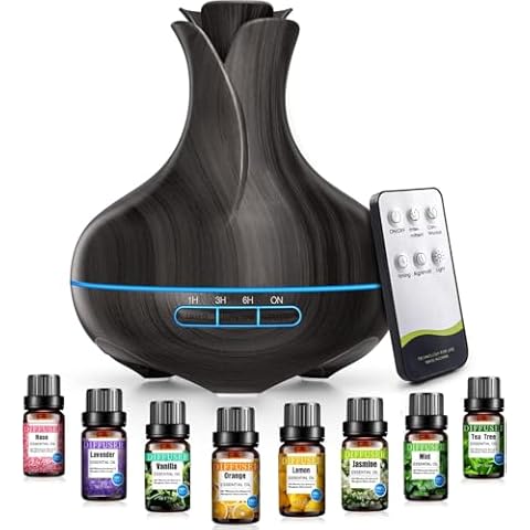 600 ML Aromatherapy Oil Diffuser Set Cover