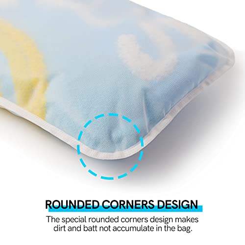 Tenrai Delicates Laundry Bags, Bra Fine Mesh Wash Bag For Underwear, Lingerie, Bra, Pantyhose, Socks, Use Ykk Zipper, Have Hanger Loops (White, 1 Large & 1 Medium) #TOP5