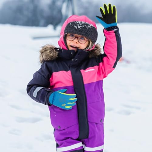 Kids' 3-Size Winter Snowboarding Gloves for Boys & Girls3
