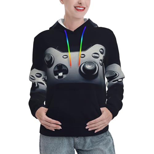 Sweat à capuche femme cosy pour sessions gaming et sorties décontractées avec poche