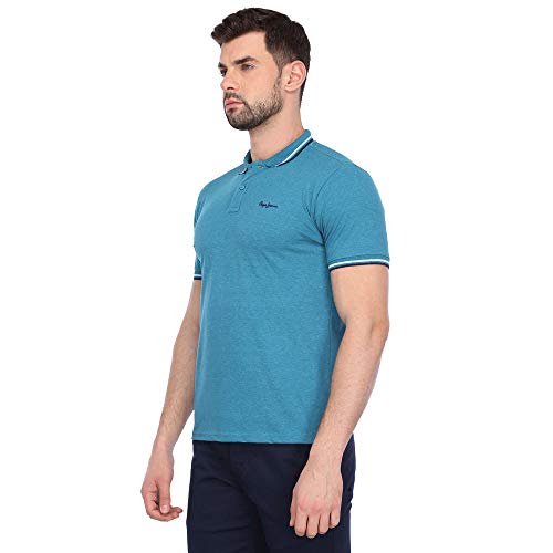 Image of Pepe Mens Slub Polo T-Shirt