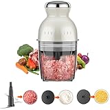 Compact et portable, idéal pour un usage personnel ou comme cadeau : Compact (environ 23 נ11,5 נ11,5 cm), cet appareil occupe un minimum d'espace dans la cuisine et est idéal pour les petits appartements, les résidences universitaires et les locations. Livré de série avec un hachoir à viande, une lame à quatre lames, une plaque de hachage, une plaque de fouettage, un grattoir, une vis et un ensemble complet d'accessoires, il est prêt à l'emploi dès sa sortie de la boîte. Joliment emballé, c'est un cadeau idéal pour la cuisine, pour les amis et la famille, pour un mariage ou une pendaison de crémaillère.