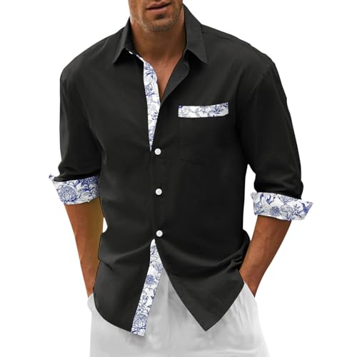 Chemise à manches longues homme motif de vacances été imprimé 3D