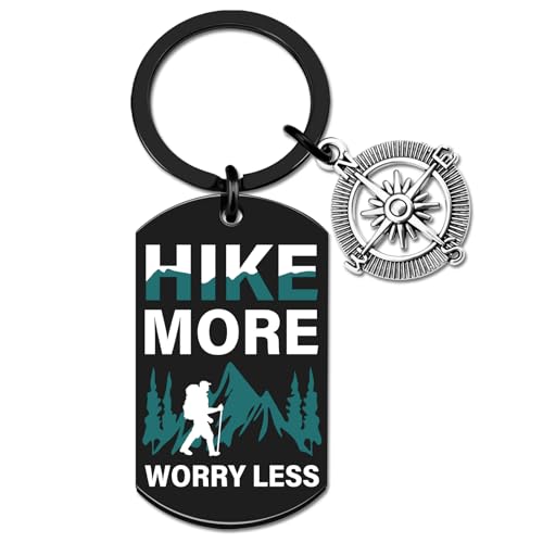 UIWIHHP Hiking Gifts for Women Men Hiking Accessories Keychain Cool
