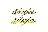 Decal Story 3D Emblem Sticker Decal Gold Raise Up Polish Gloss For Kawasaki Ninja