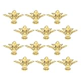 Perfetto per il fai da te: ideale per progetti creativi, usa questi piedini a scatola o piccoli piedini a scatola in lega di zinco per lavori artigianali, scatole regalo o per restaurare la ferramenta dei portagioie retrò per un tocco artigianale, piedini decorativi per mobili, gambe per mobili in metallo ottone anticato