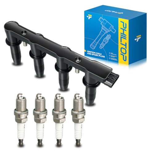 Image of PHILTOP Ignition Coil UF620 & Iridium Spark Plugs Fit for Chevrolet Cruze | Chevrolet Cruze 2013-2015, Chevrolet Sonic 2015-2017, Chevrolet Cruze Limited 2016, UF620, 25186687, 96476983