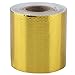 Nastro adesivo termoriflettente con retro adesivo Rotolo di nastro adesivo riflettente termico 5m 5cm Nastro scudo termico in alluminio(D'oro)