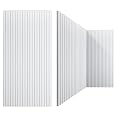 Woanger 5 Pack Large Acoustic Panels 47x24x0.4 Inch Sound Dampening Panels Self-Adhesive Noise Absorbing Sound Proof Wall for Echo Absorption for Home Studio Office Game Room(White)