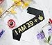 RIP to My 30s Birthday Sash & I Am 39 plus middle finger Sash, 40th Birthday Gift Decorations for Women, Men, RIP to My Youth Decor, Black and Gold Sash, Funeral for Youth 40th Birthday Party Supplies