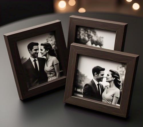 Wood Square Photo Frames, Size 3 * 3 Inches(7.6 X 7.6 Cm,) Set Of ...