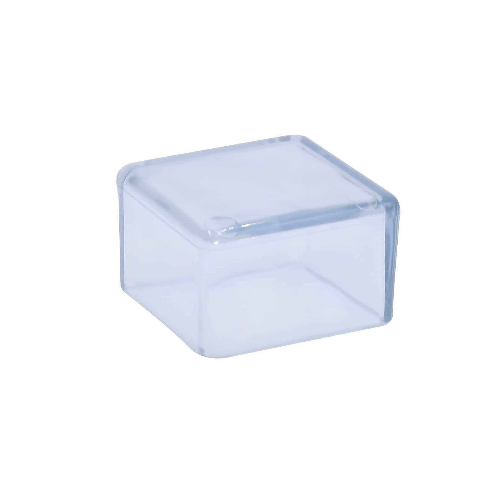 Flyshop 12PCS Chair Leg Caps PVC Furniture Floor Protectors Non-Scratch Square Table Chair Leg Tips Caps, 1-3/4" x 1-3/4" - Image 4