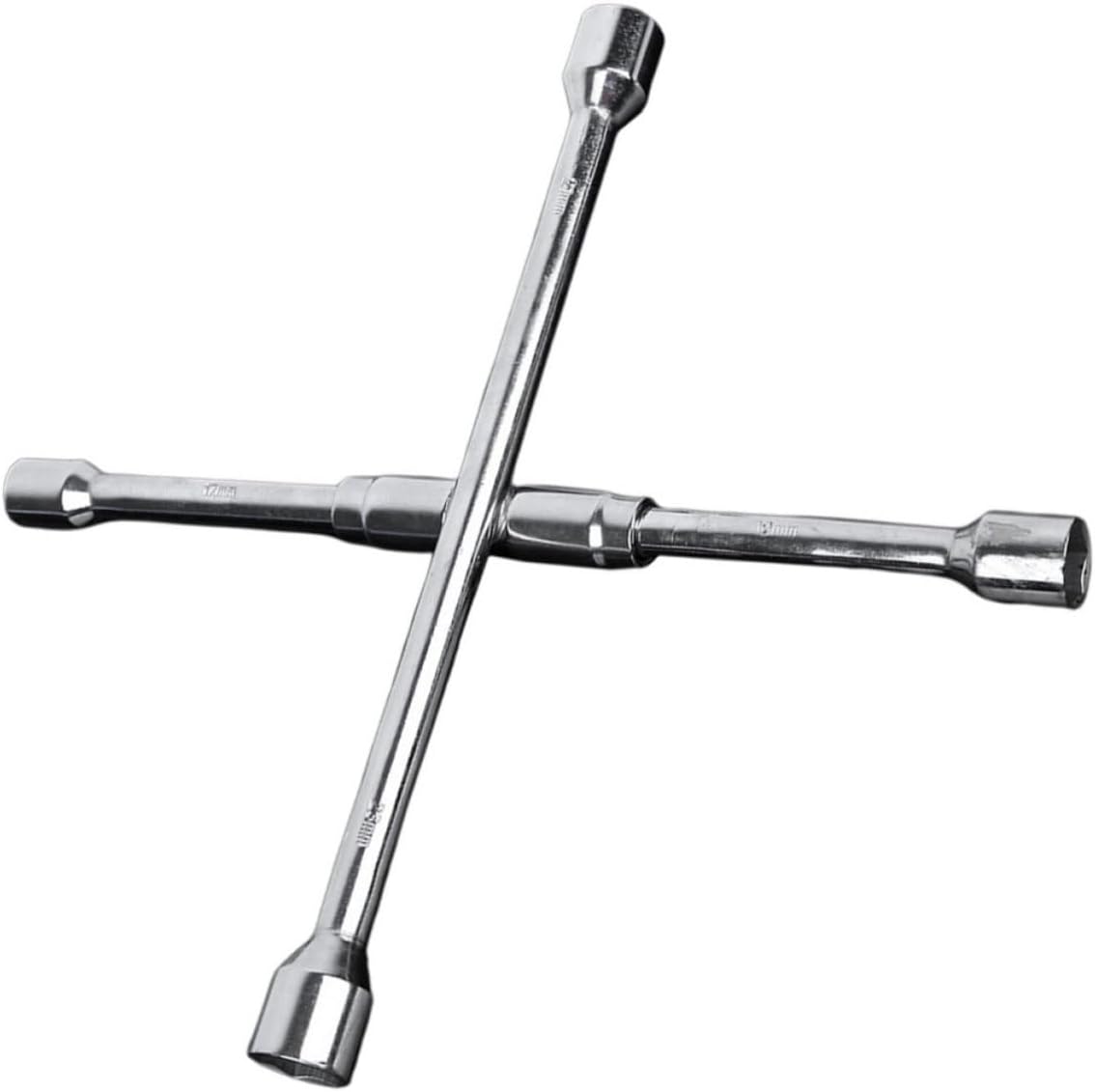 WOONEKY 4 Way Folding Lug Nut Wrench for Car Tire Maintenance