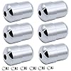 NA 6 Pack Cord Connector Metal Chrome Bathroom Light Pull Cord Joiner ...