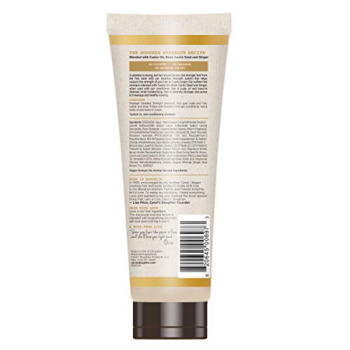 Carol’s Daughter Goddess Strength Sulfate Free Shampoo With Castor Oil For Curly, Wavy, Natural Hair, Anti-Breakage And Anti-Frizz Hair Product, Add Moisture To Dry, Damaged Hair, 11 Fl Oz #TOP1
